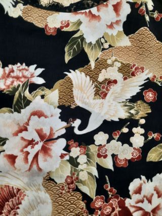 Camiseta lencera Promod floral negra