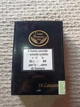 Scatola per sigari Cezar Bronner 1956