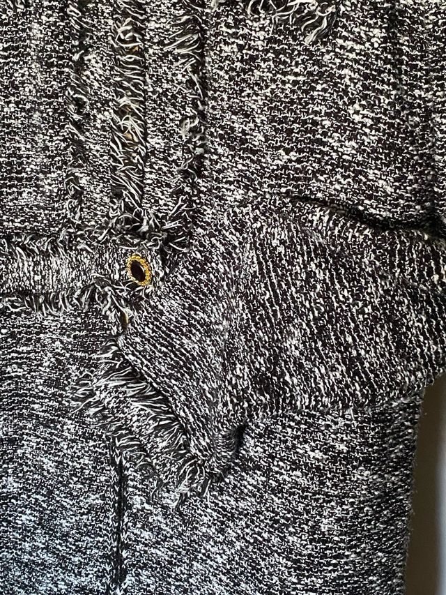 Abrigo/Vestido de punto estilo Chanel