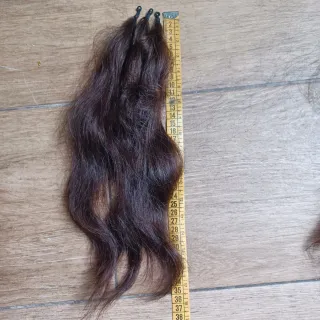 Mallas Fallera Pelo Natural Marrón Oscuro