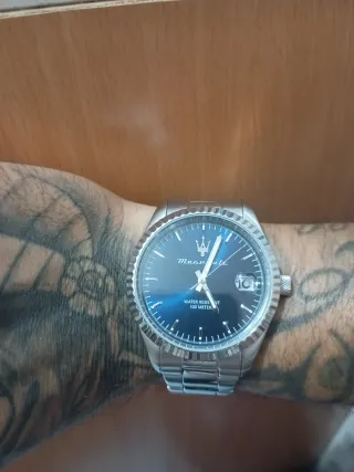Reloj Maserati Azul y Plateado