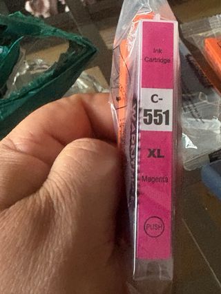 Pack 5 Cartuchos Tinta C-551 y C-550 XL 