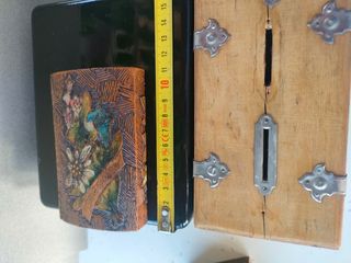 Lotto 3 scatole legno vintage