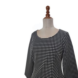 Armani Jeans/ Top entallado cuadros vichy M