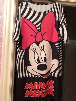Vestido/Camiseta Larga Minnie Mouse Talla Única