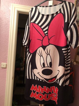 Vestido/Camiseta Larga Minnie Mouse Talla Única
