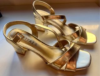 Sandalias Marypaz doradas mujer talla 39