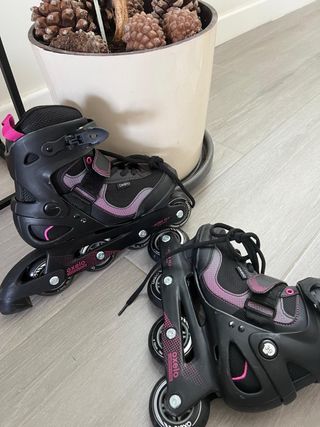 Patines Oxelo Negros y Rosas
