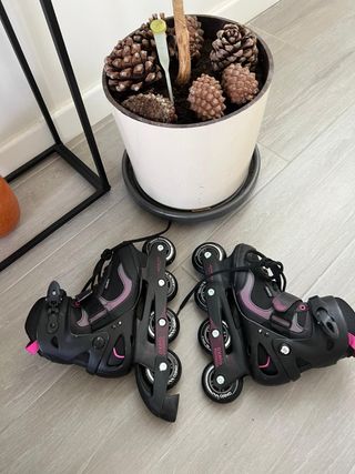 Patines Oxelo Negros y Rosas
