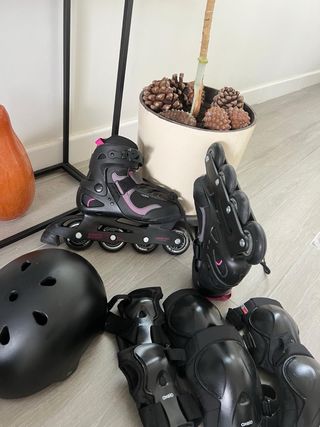 Patines Oxelo Negros y Rosas