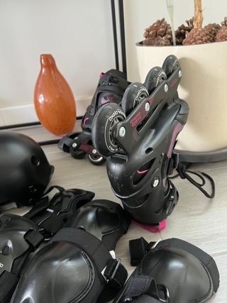 Patines Oxelo Negros y Rosas