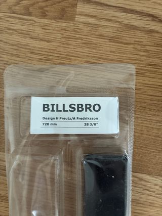 Tirador Ikea Billsbro Gris Metal