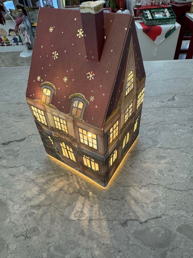 Casa Hervit in carta con luce LED