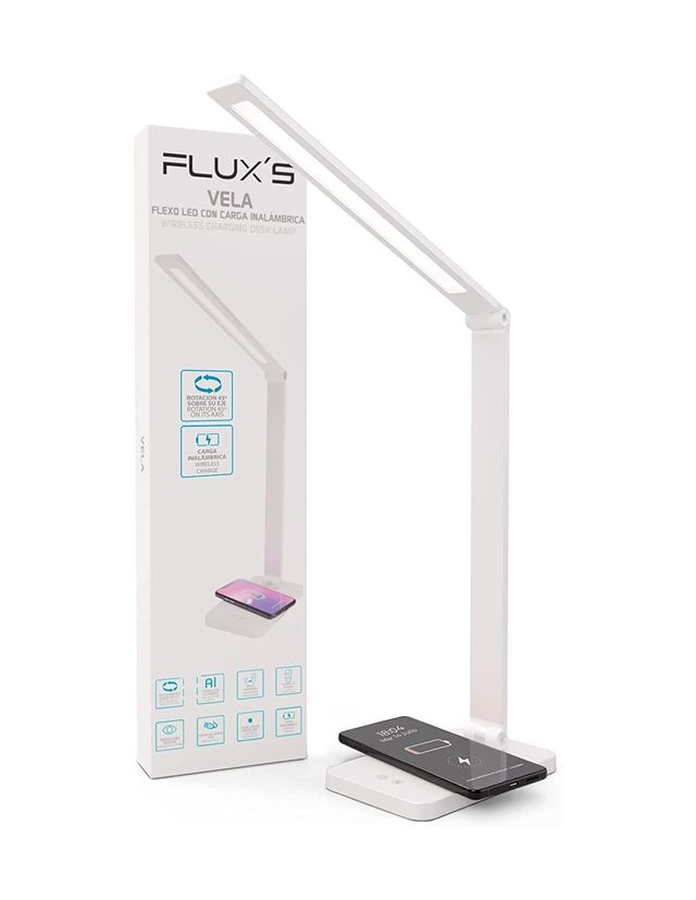 Lampada LED con ricarica wireless Vela di Flux