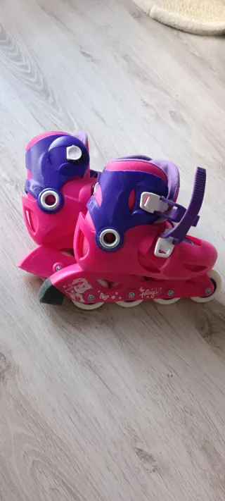 Patines extensibles niña rosa y morado