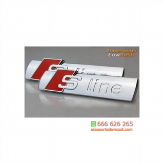 JUEGO DE EMBLEMAS AUDI SLINE