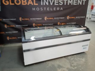 Congelador expositor cristal curvo y recto