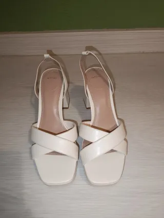 Zapatos de tacón blancos mujer nuevos