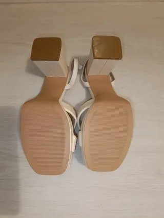 Zapatos de tacón blancos mujer nuevos