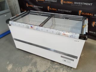 Congelador expositor cristal curvo y recto
