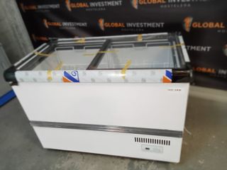 Congelador expositor cristal curvo y recto