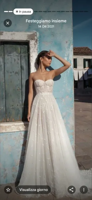 Abito da sposa bianco taglia unica