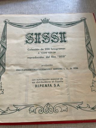 Álbum de cromos SISSI antiguo