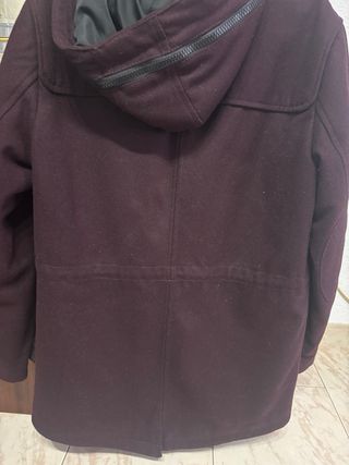 Abrigo hombre morado talla M