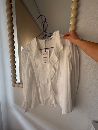 Camisa Zara Blanca Mujer
