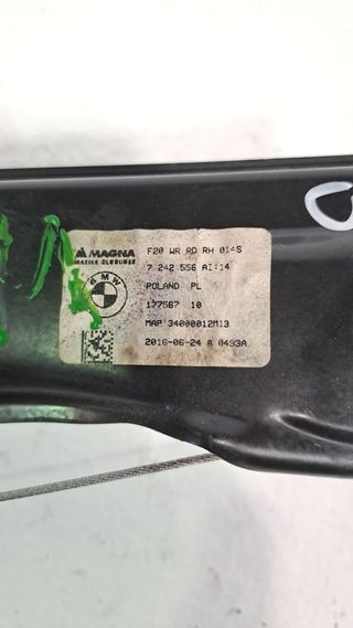 ELEVALUNAS TRASERO DERECHO BMW 1 (F20)