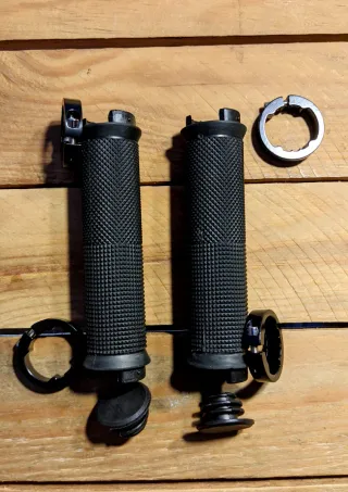 Empuñaduras puños bici MTB Antideslizantes - Negro