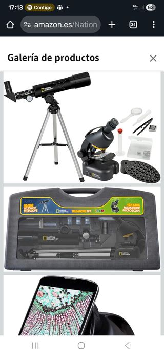 Telescopio y Microscopio National Geographic