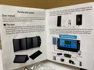 Kit Panel Solar Portátil con Controlador