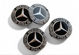 75mm Tapabujes Mercedes Centro de Llantas Ruedas 