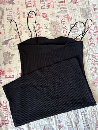 Vestido Bershka Negro Talla M