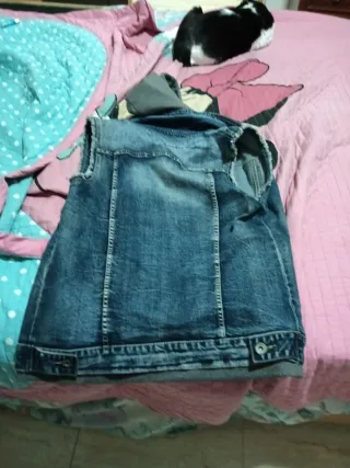 Chaleco vaquero y gris Talla L