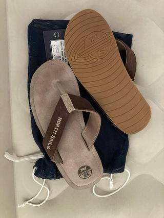 Ciabatte North Sails Uomo Beige/Marrone Tg 42