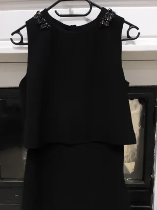 Vestido Joya Mango Negro