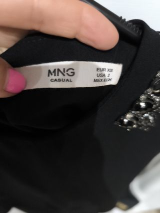 Vestido Joya Mango Negro