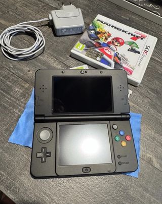 Nintendo 3DS Negra Doble IPS + Juegos 