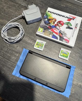 Nintendo 3DS Negra Doble IPS + Juegos 