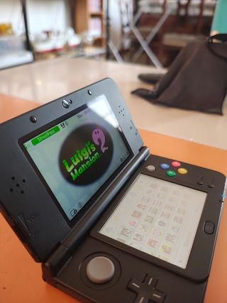 Nintendo 3DS Negra Doble IPS + Juegos 