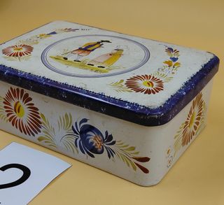 Scatola vintage in metallo provenienza francese