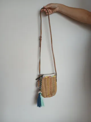 Bolso bandolera pequeño tejido