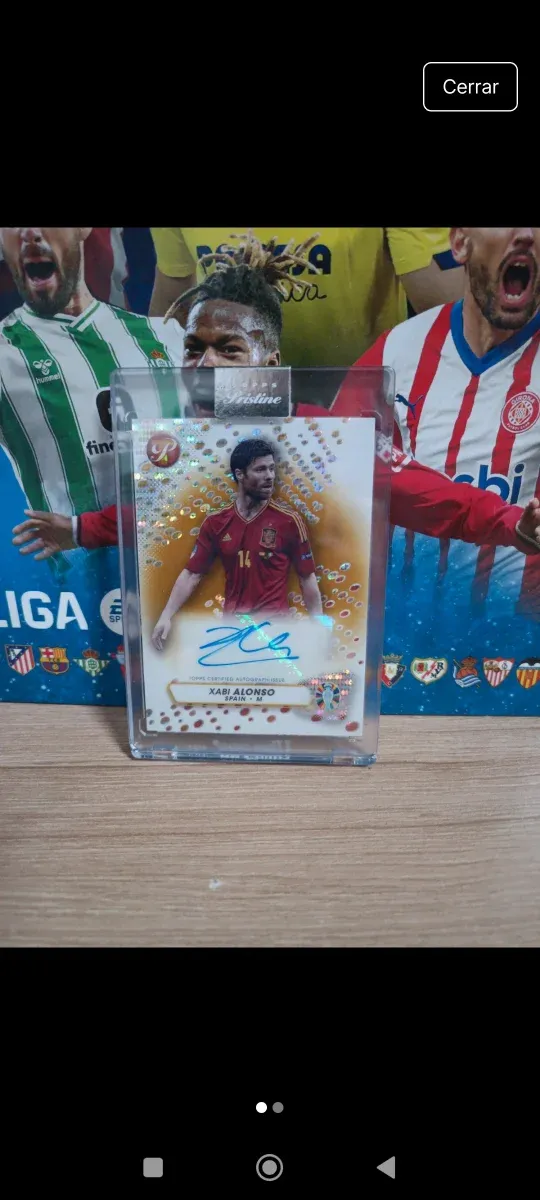 Xabi Alonso /50 Pristine Autógrafo