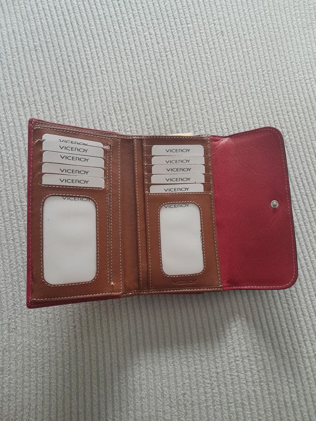 Monedero Viceroy Marrón y Rojo