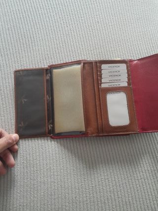 Monedero Viceroy Marrón y Rojo