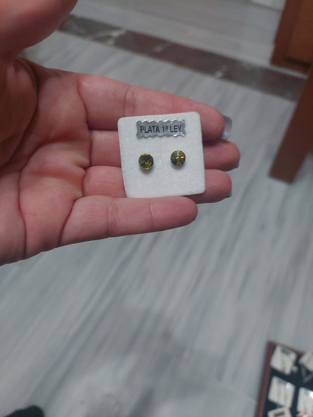 Pendientes de Plata de Ley; 1 par 4€