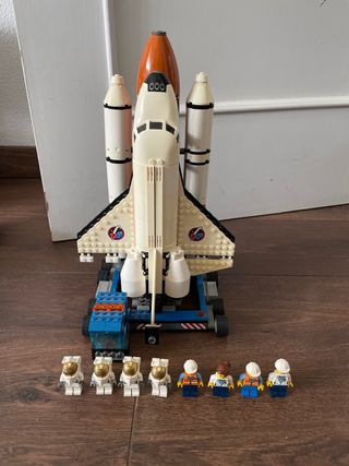 Lego Space Shuttle con Lanzadera y Figuras