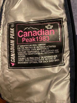 Plumas Canadian Peak Talla S Azul Marino